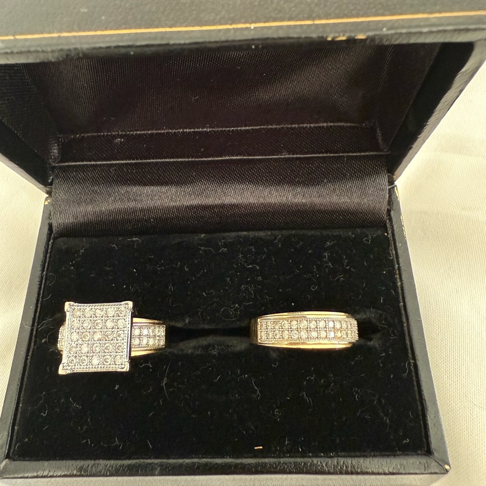 14k Gold Diamond Ring Set